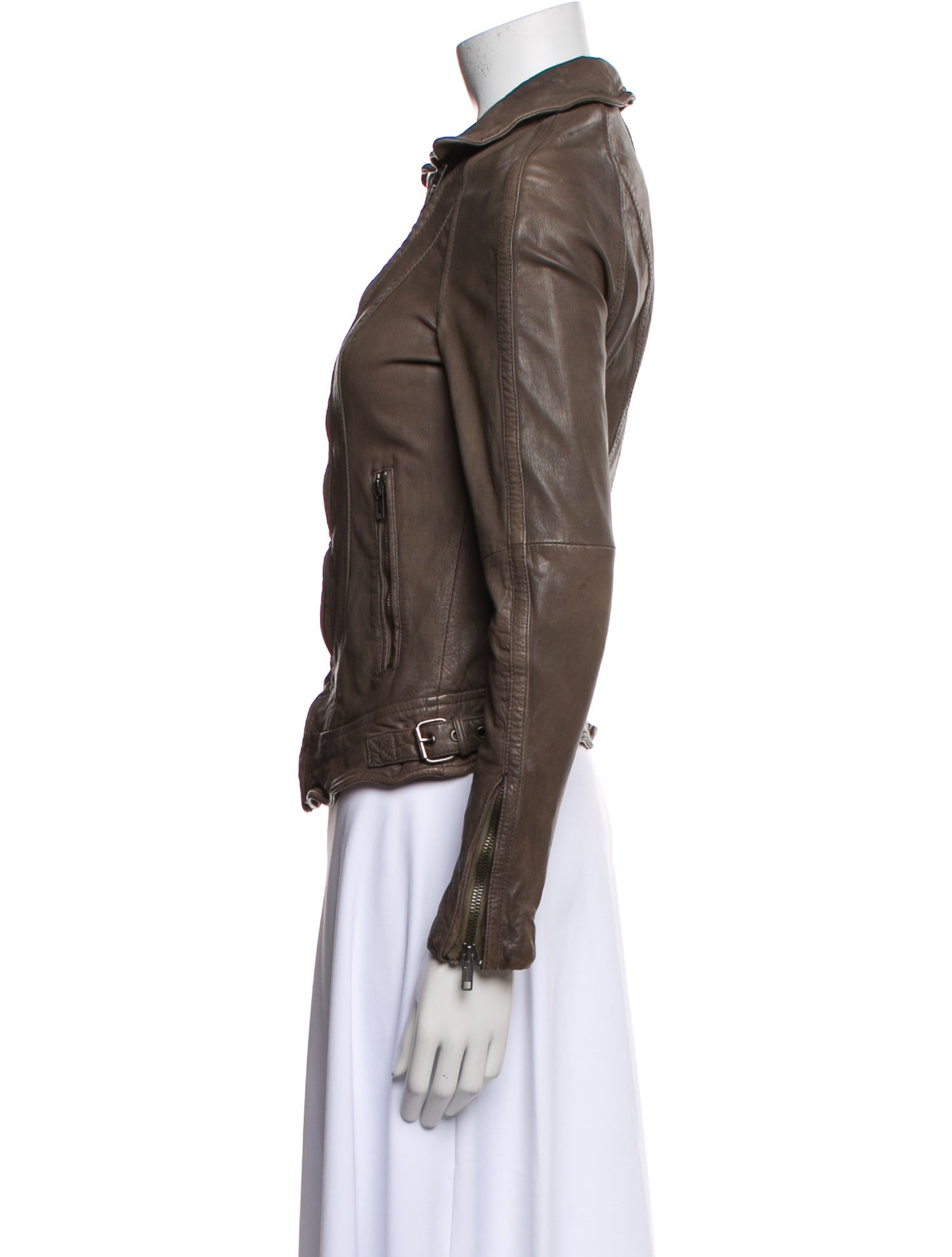 Muubaa Leather Biker Jacket