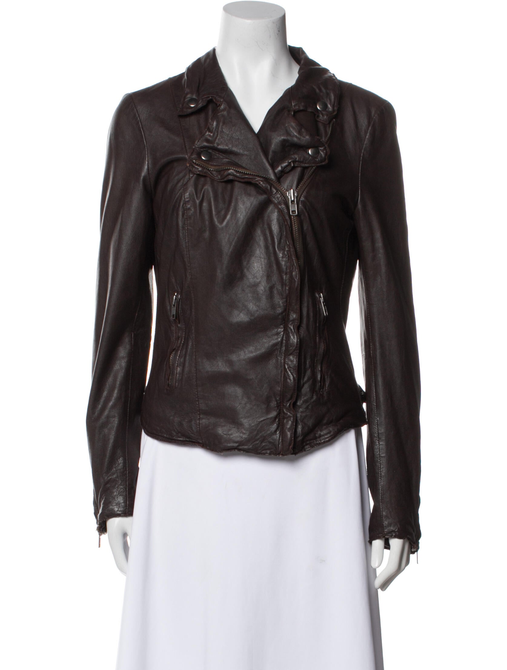 Muubaa Lamb Leather Biker Jacket