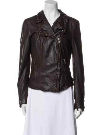 Muubaa Lamb Leather Biker Jacket