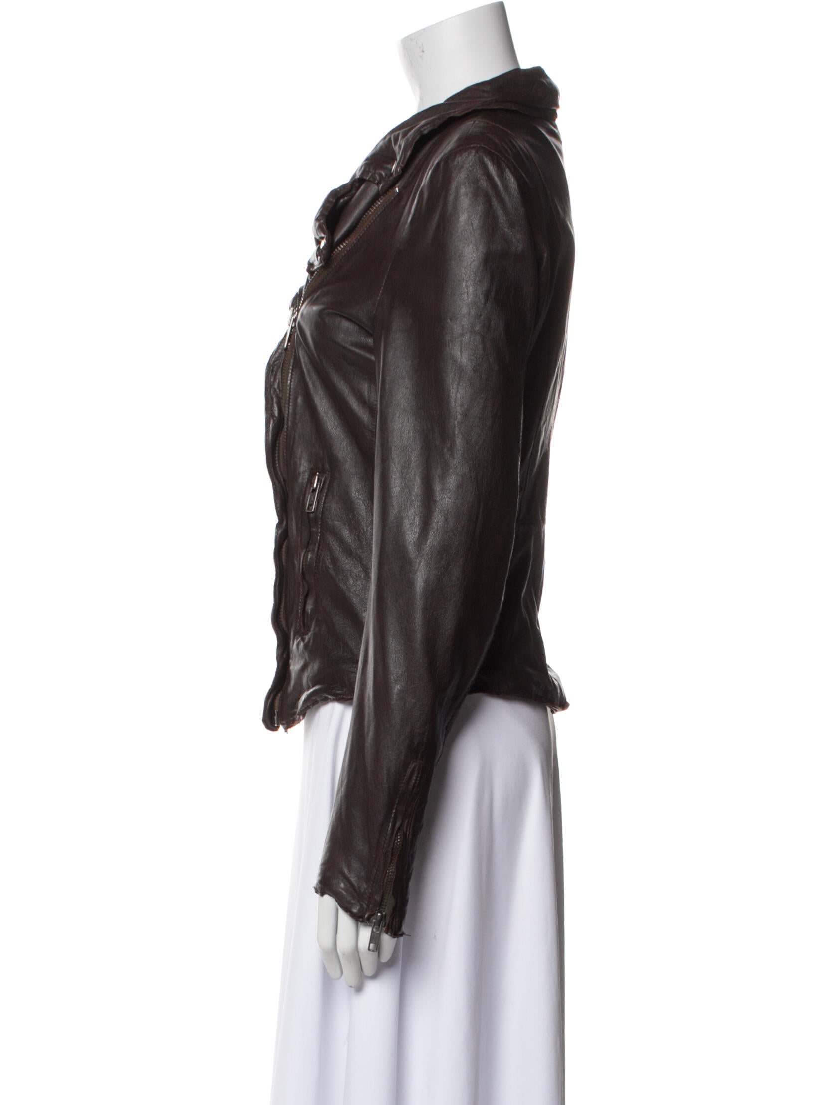 Muubaa Lamb Leather Biker Jacket