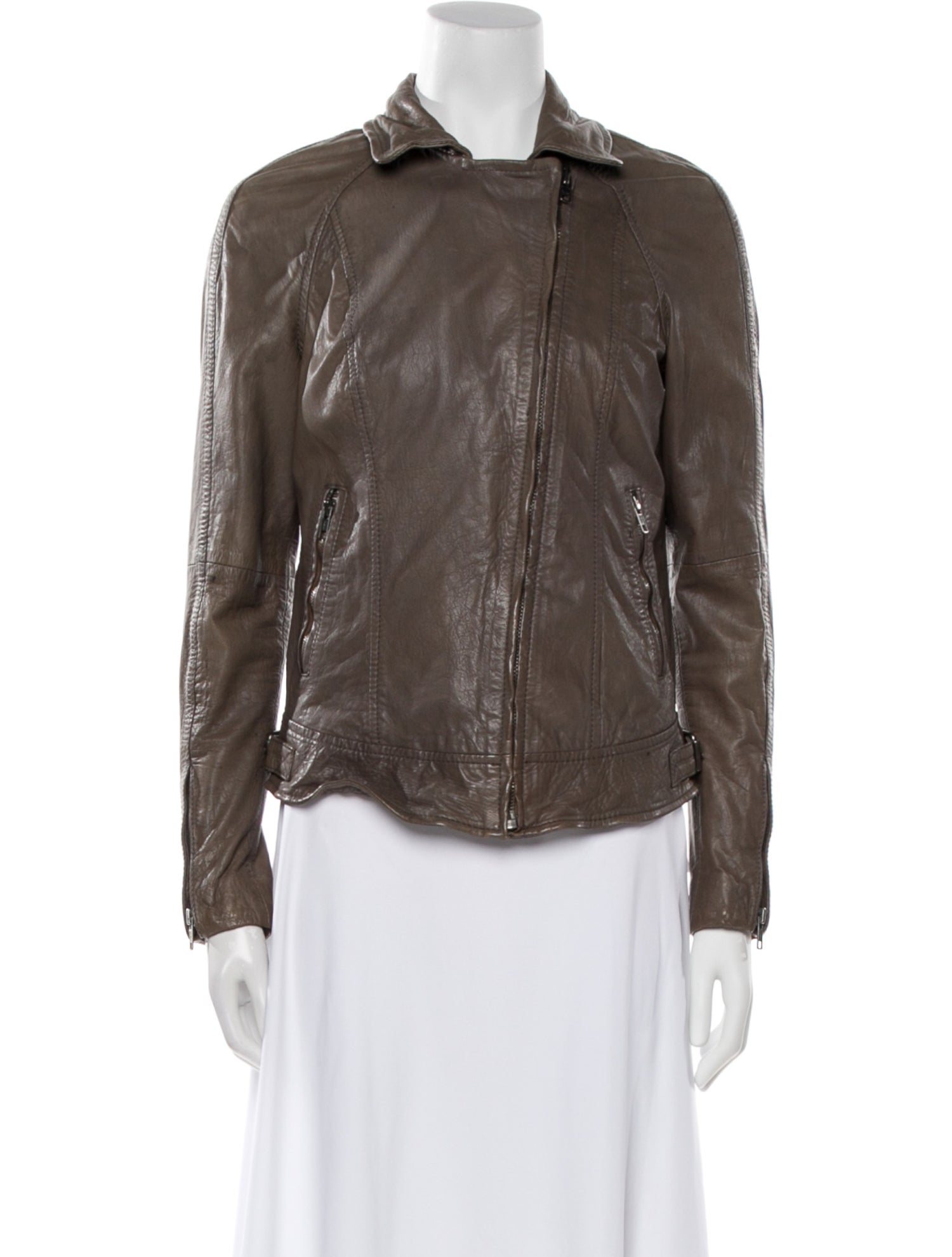 Muubaa Leather Biker Jacket