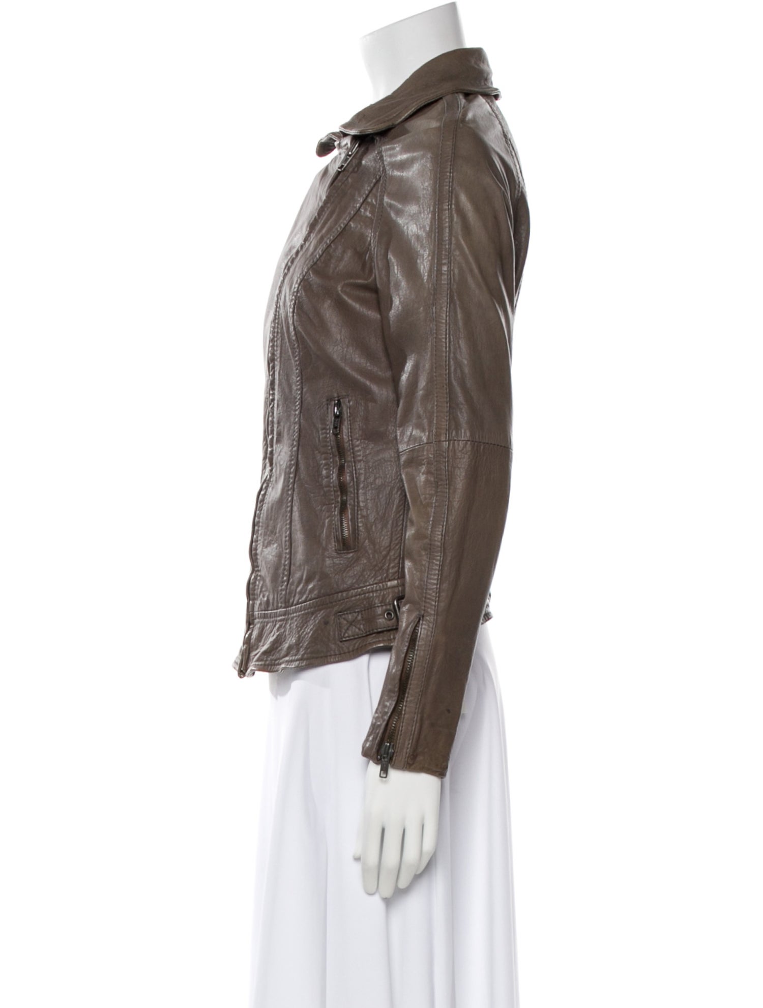 Muubaa Leather Biker Jacket