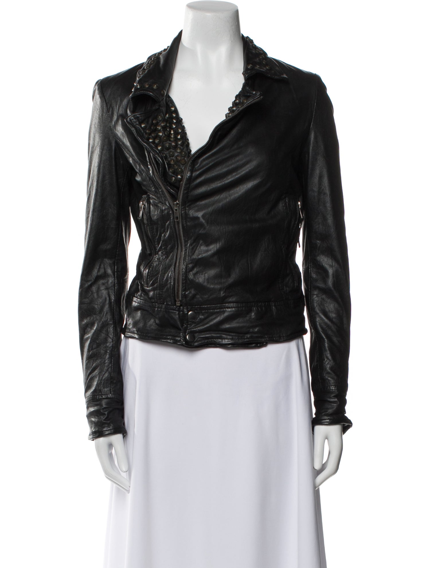 Muubaa Leather Biker Jacket