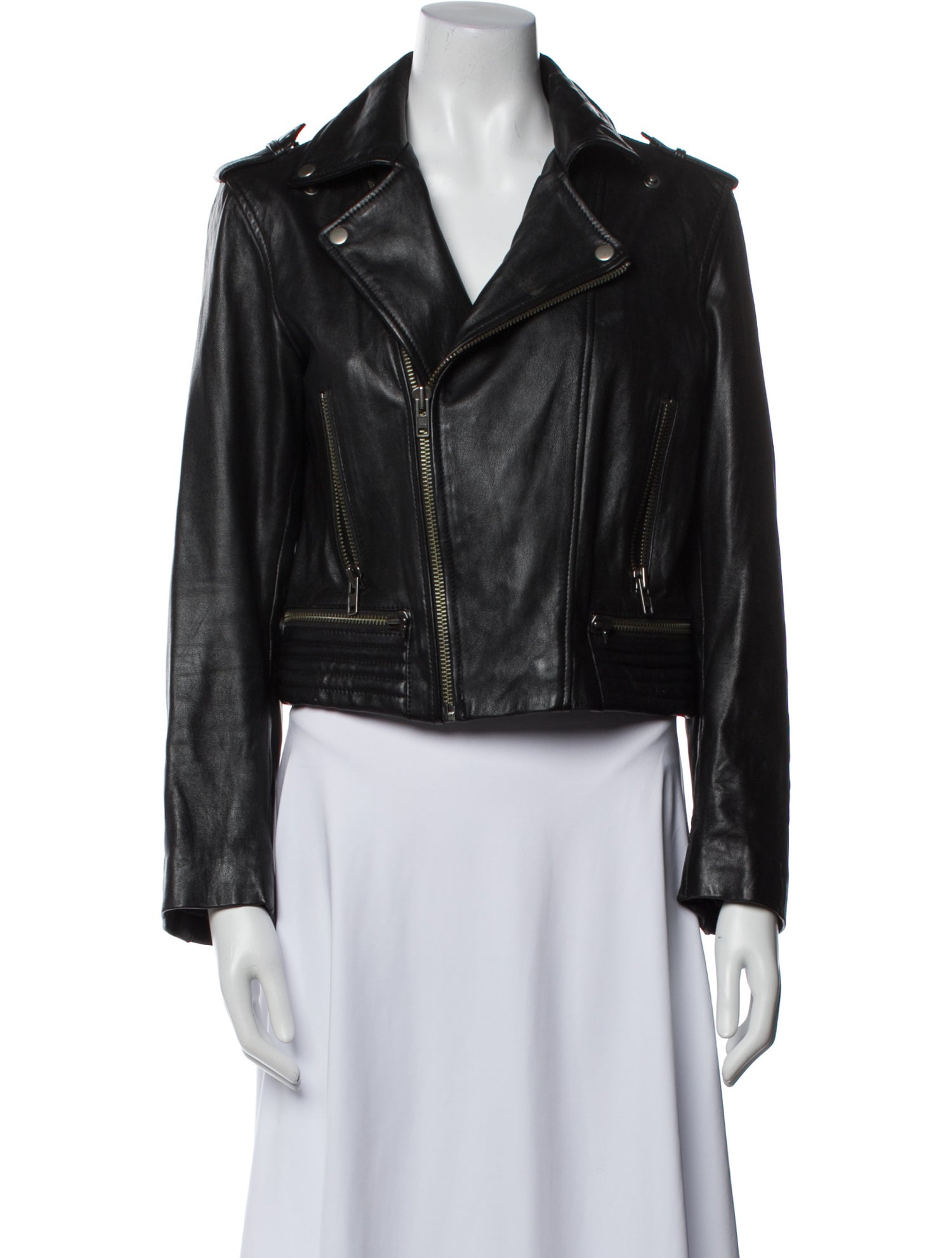 Muubaa Leather Biker Jacket