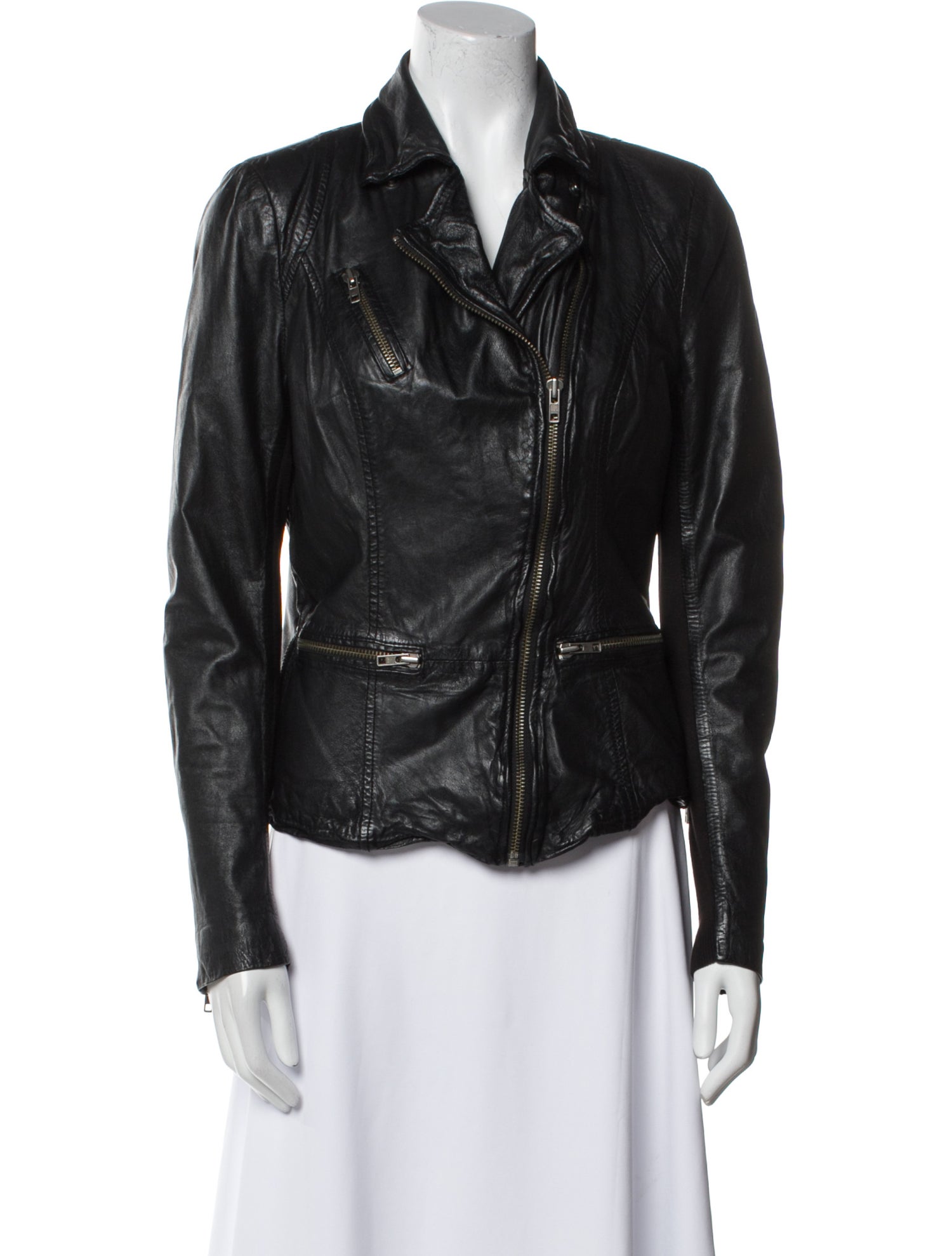 Muubaa Leather Biker Jacket