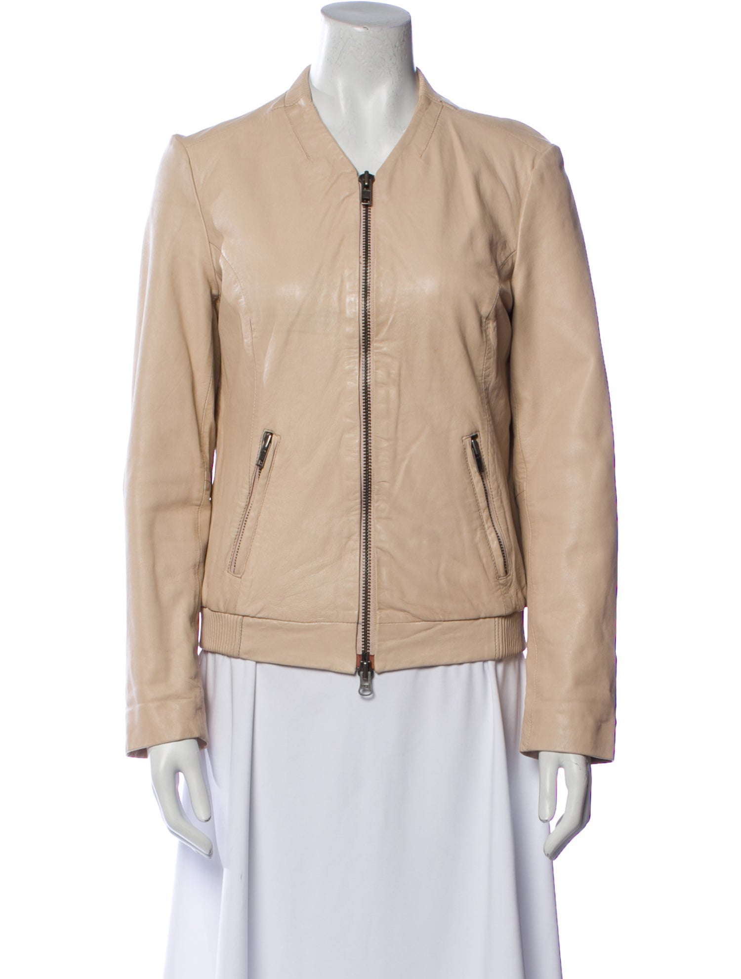 Muubaa Leather Bomber Jacket
