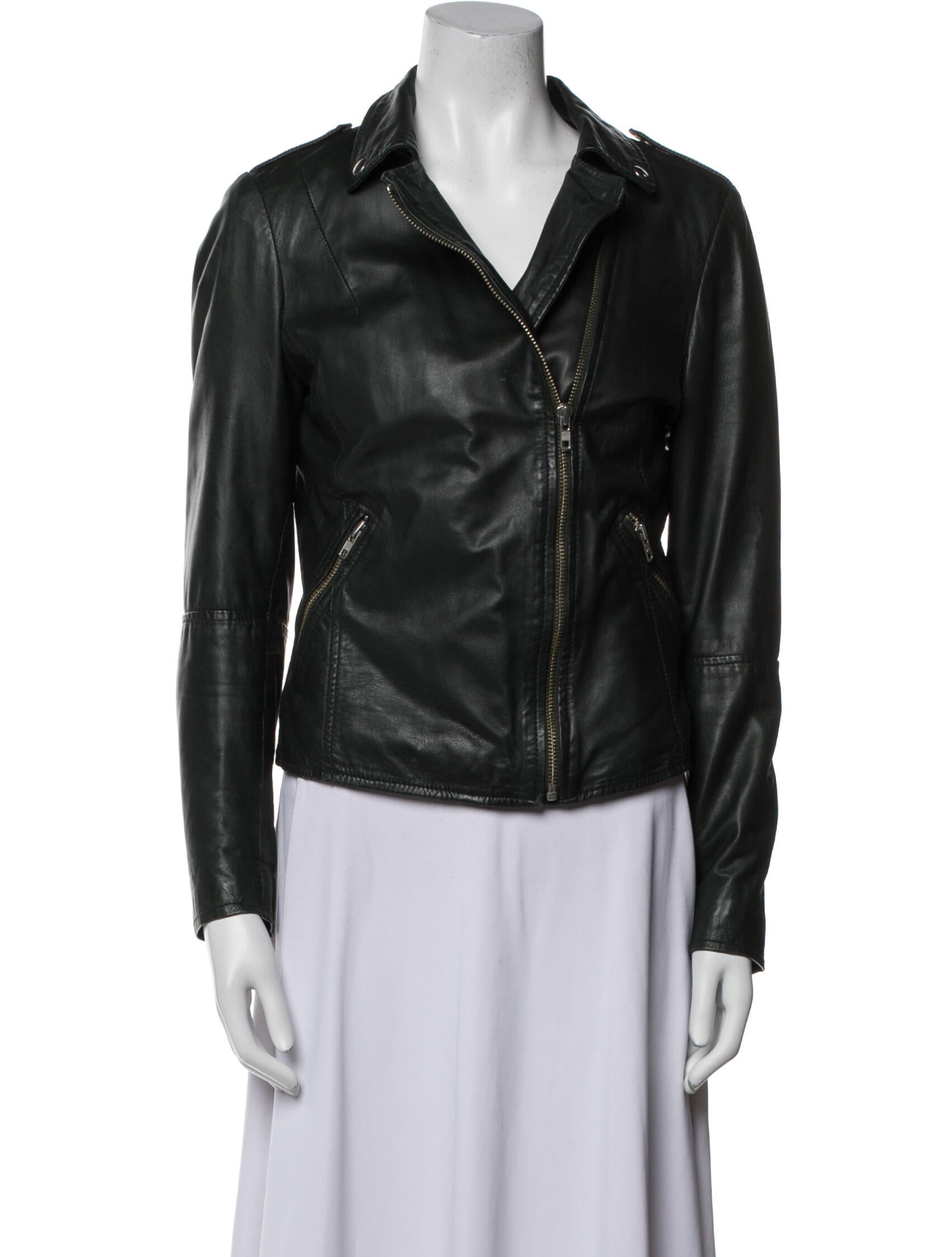 Muubaa Lamb Leather Biker Jacket