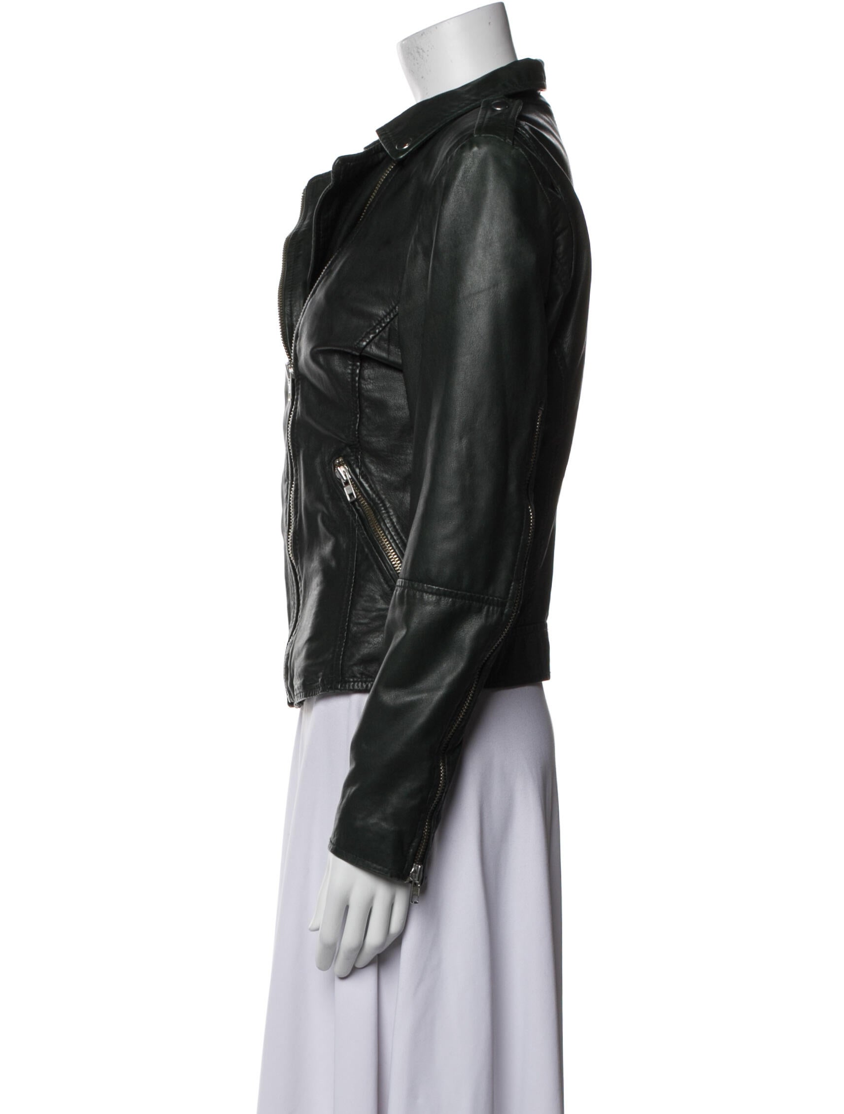Muubaa Lamb Leather Biker Jacket
