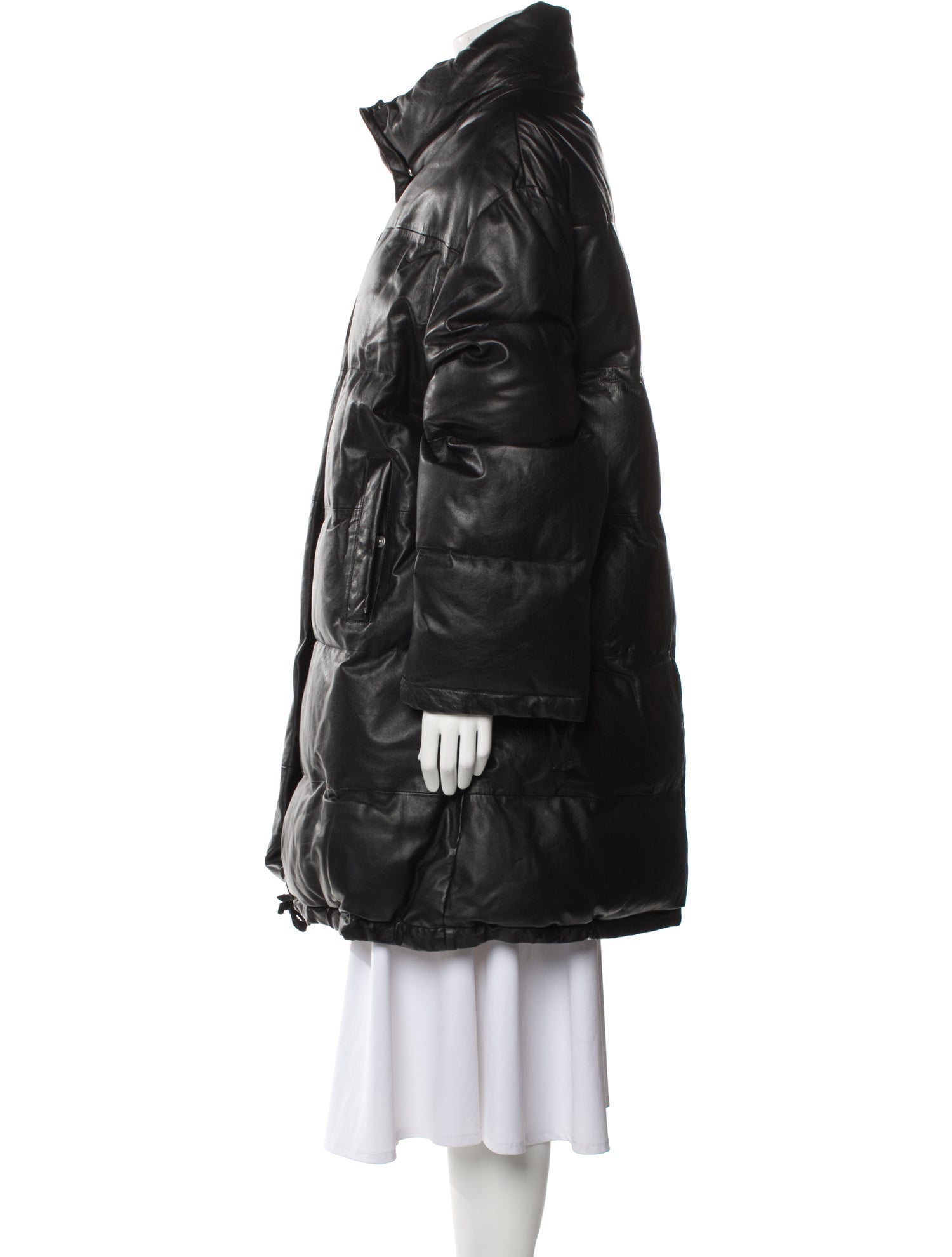 Muubaa Leather Faux Fur Coat