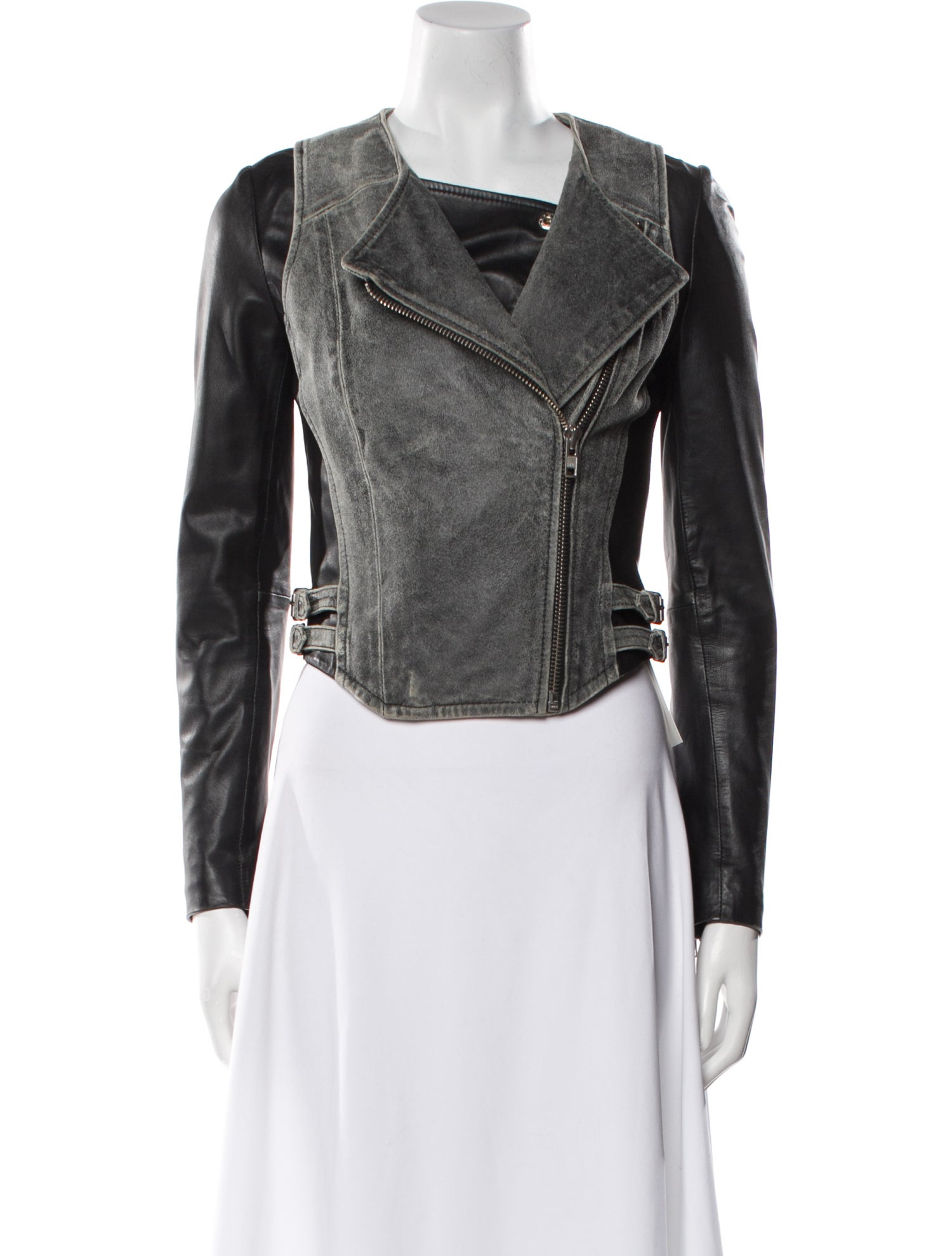 Muubaa Leather Biker Jacket