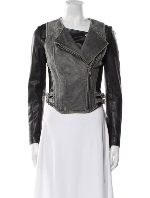 Muubaa Leather Biker Jacket