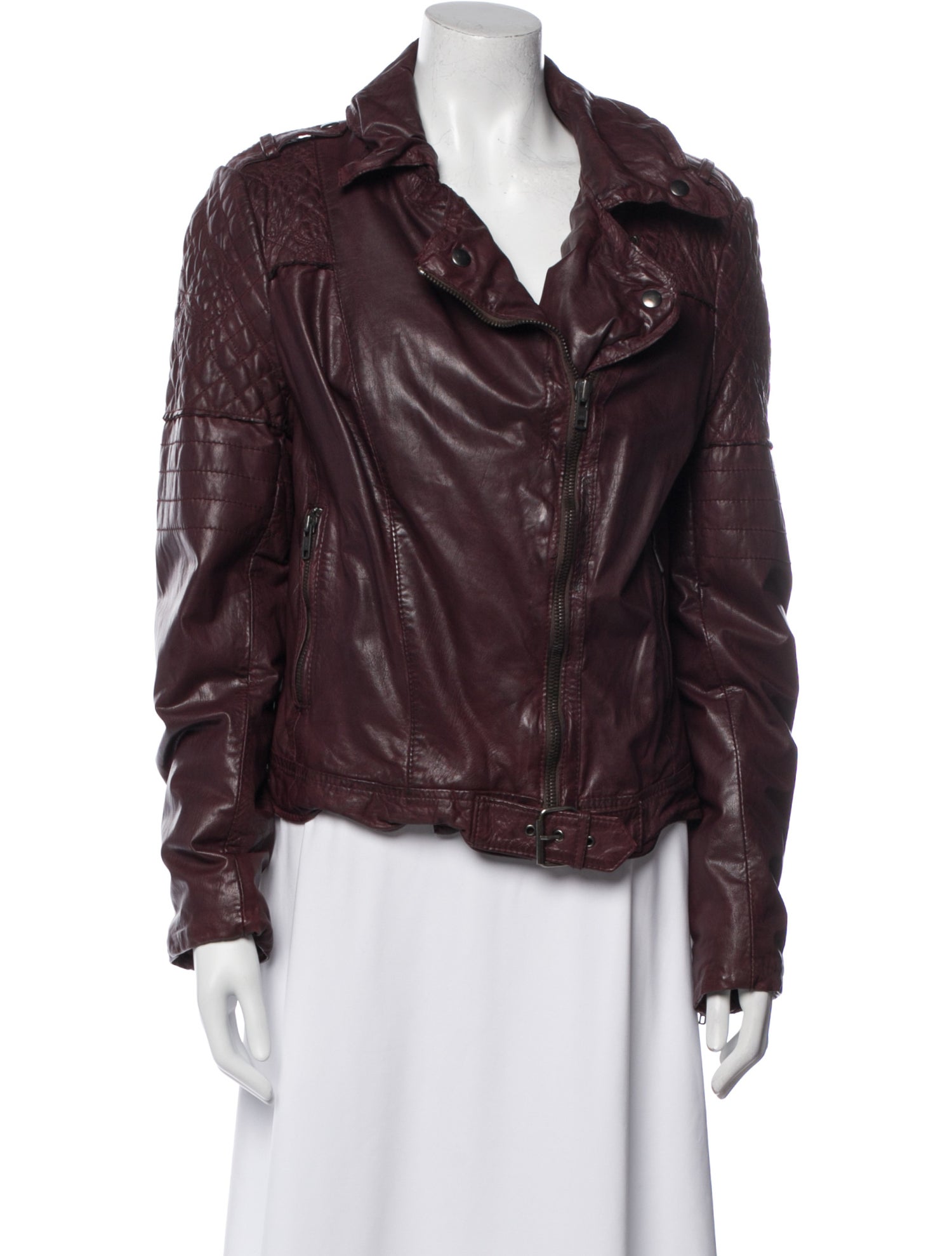Muubaa Leather Biker Jacket