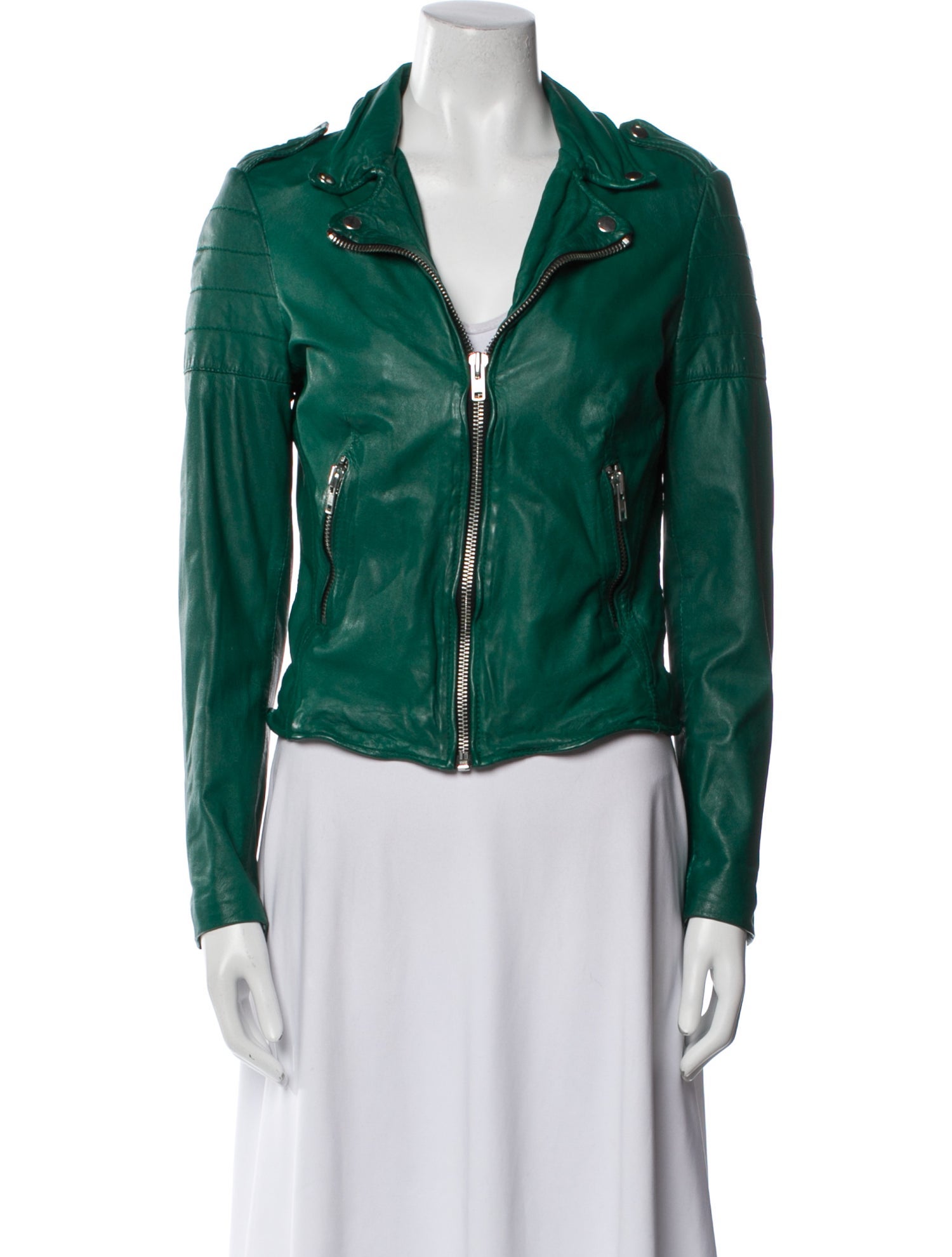 Muubaa Lamb Leather Biker Jacket
