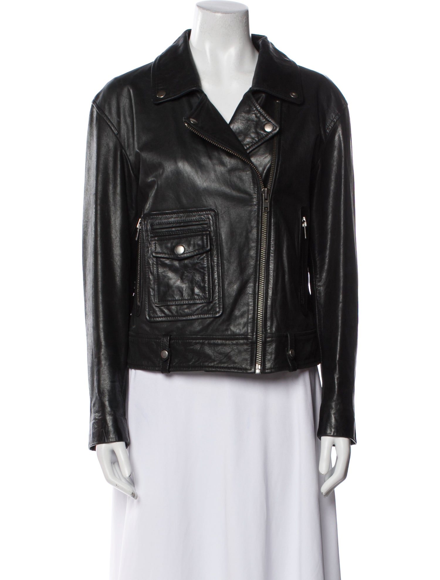 Muubaa Leather Biker Jacket
