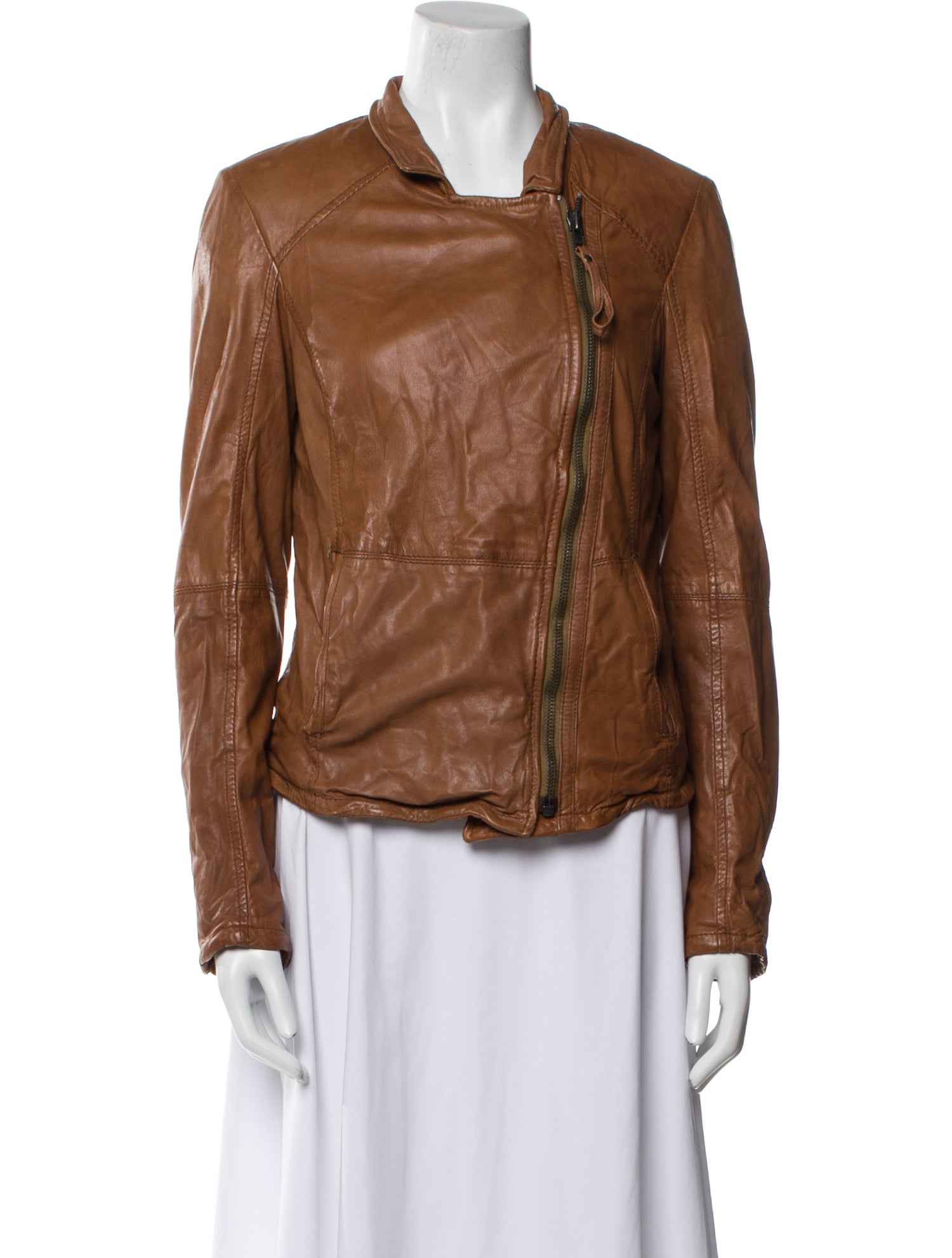 Muubaa Lamb Leather Biker Jacket