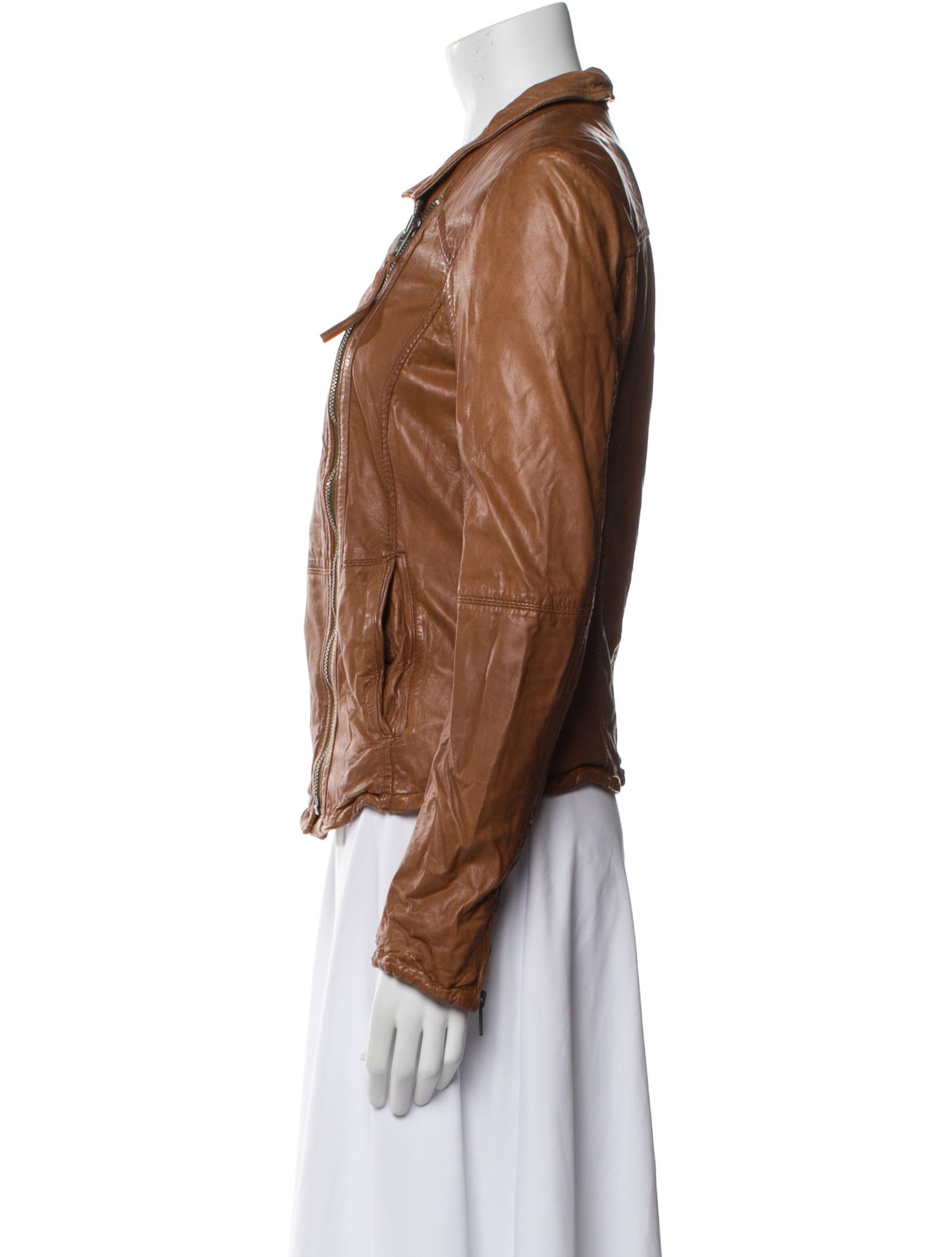Muubaa Lamb Leather Biker Jacket