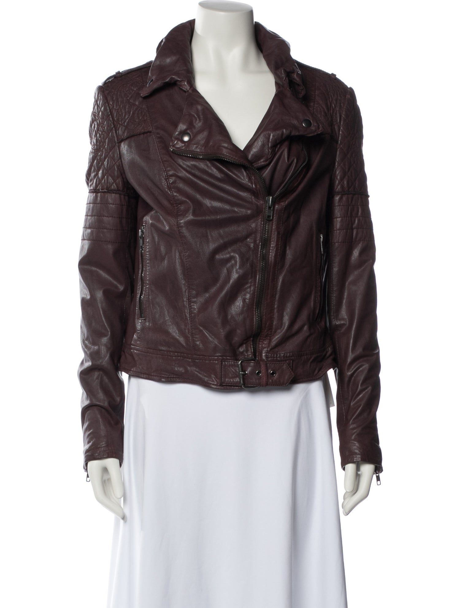 Muubaa Leather Biker Jacket