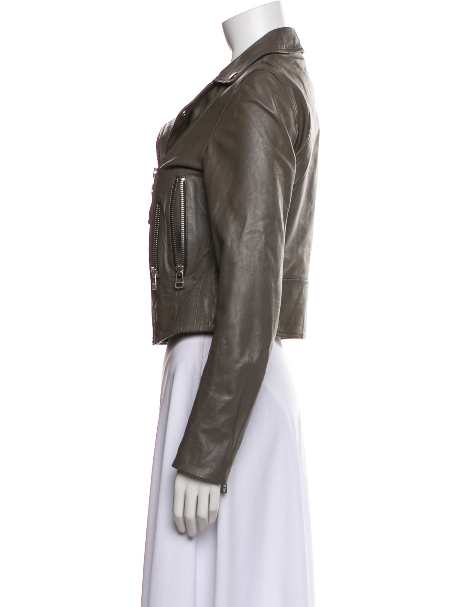 Muubaa Leather Biker Jacket