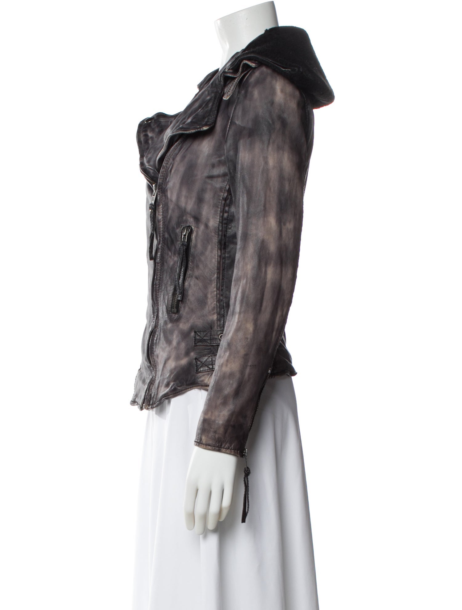 Muubaa Lamb Leather Biker Jacket