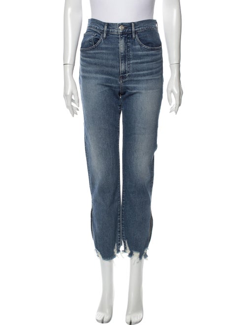 3x1 NYC High-Rise Straight Leg Jeans Blue