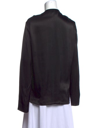 3.1 Phillip Lim Mock Neck Long Sleeve Blouse