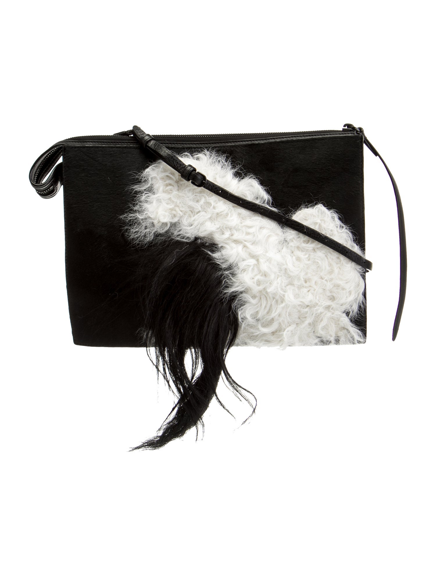 3.1 Phillip Lim Pony Hair Clutch Black Clutches, Handbags