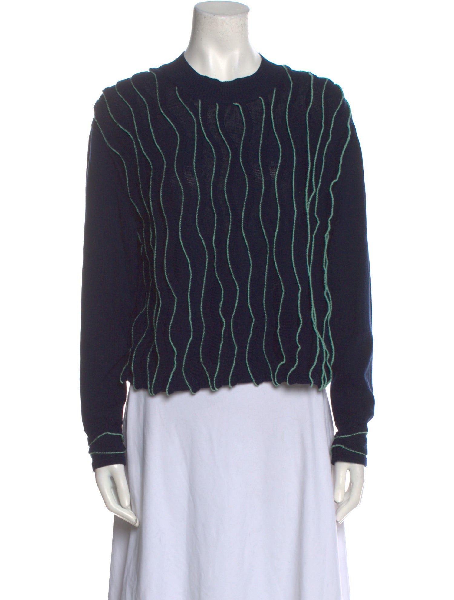3.1 Phillip Lim Striped Crew Neck Sweater
