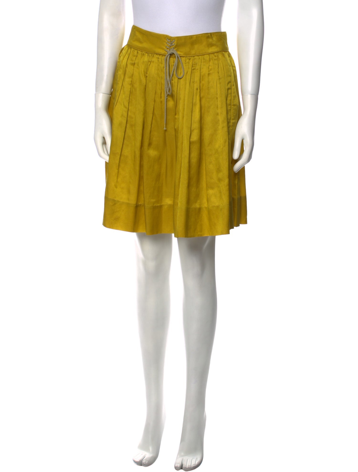 3.1 Phillip Lim Pleated Accents Knee-Length Skirt