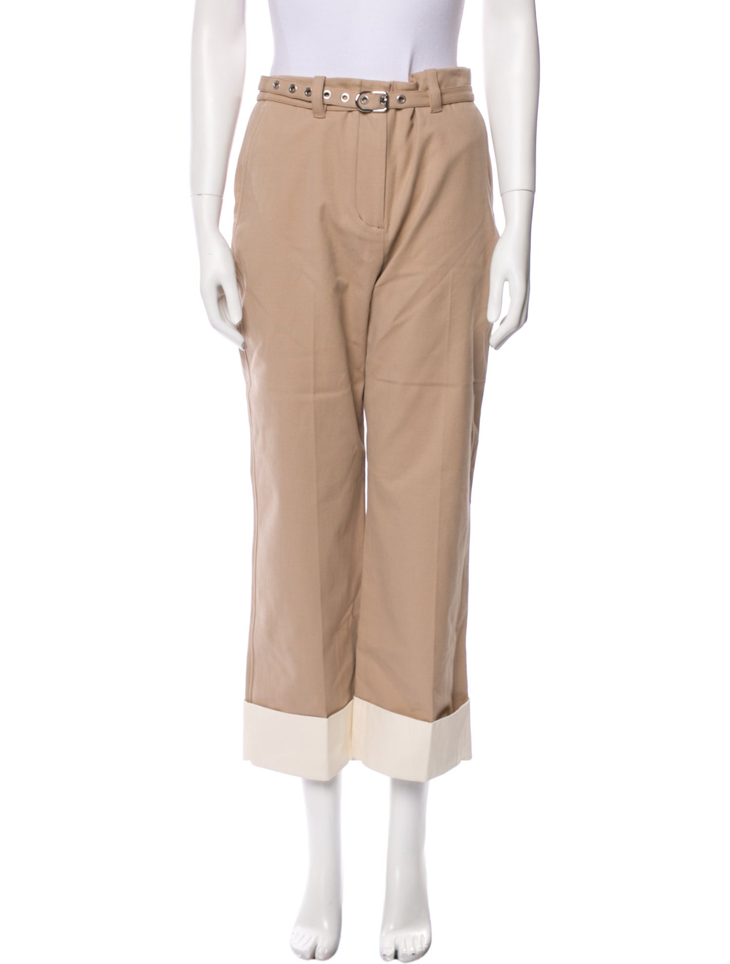 3.1 Phillip Lim Colorblock Pattern Wide Leg Pants