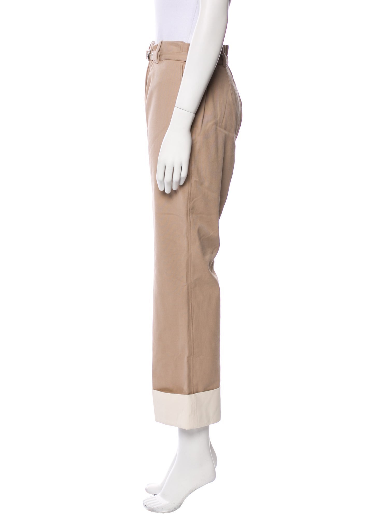 3.1 Phillip Lim Colorblock Pattern Wide Leg Pants