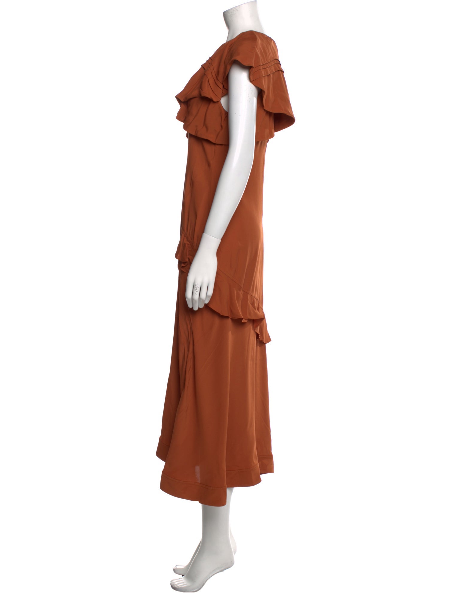 3.1 Phillip Lim Crew Neck Midi Length Dress