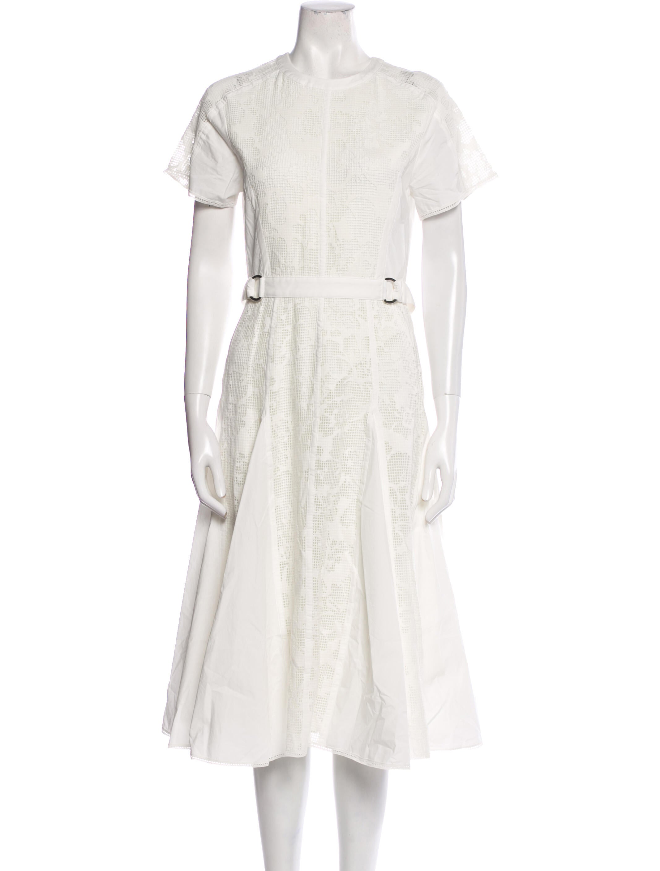 3.1 Phillip Lim Crew Neck Midi Length Dress