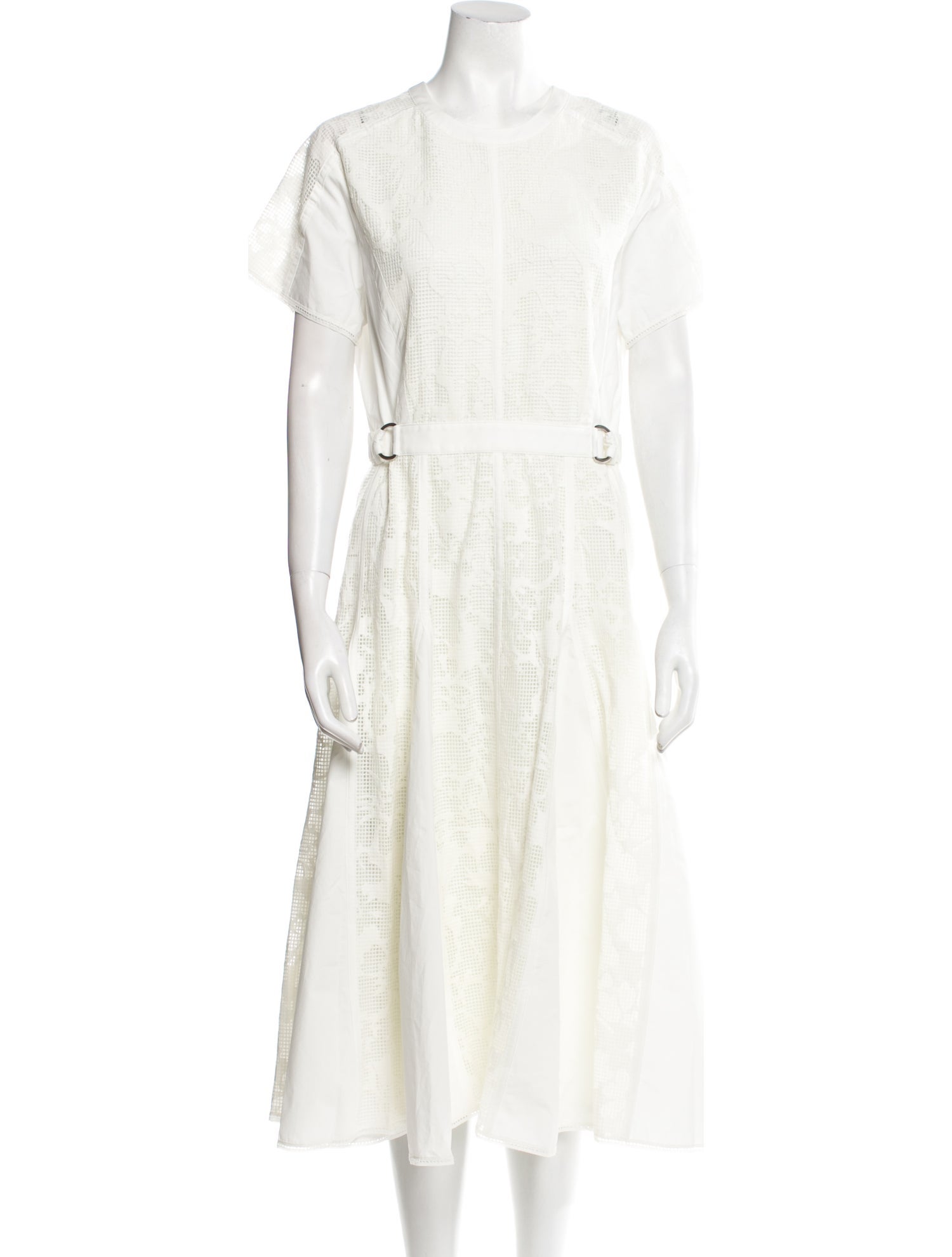 3.1 Phillip Lim Crew Neck Midi Length Dress