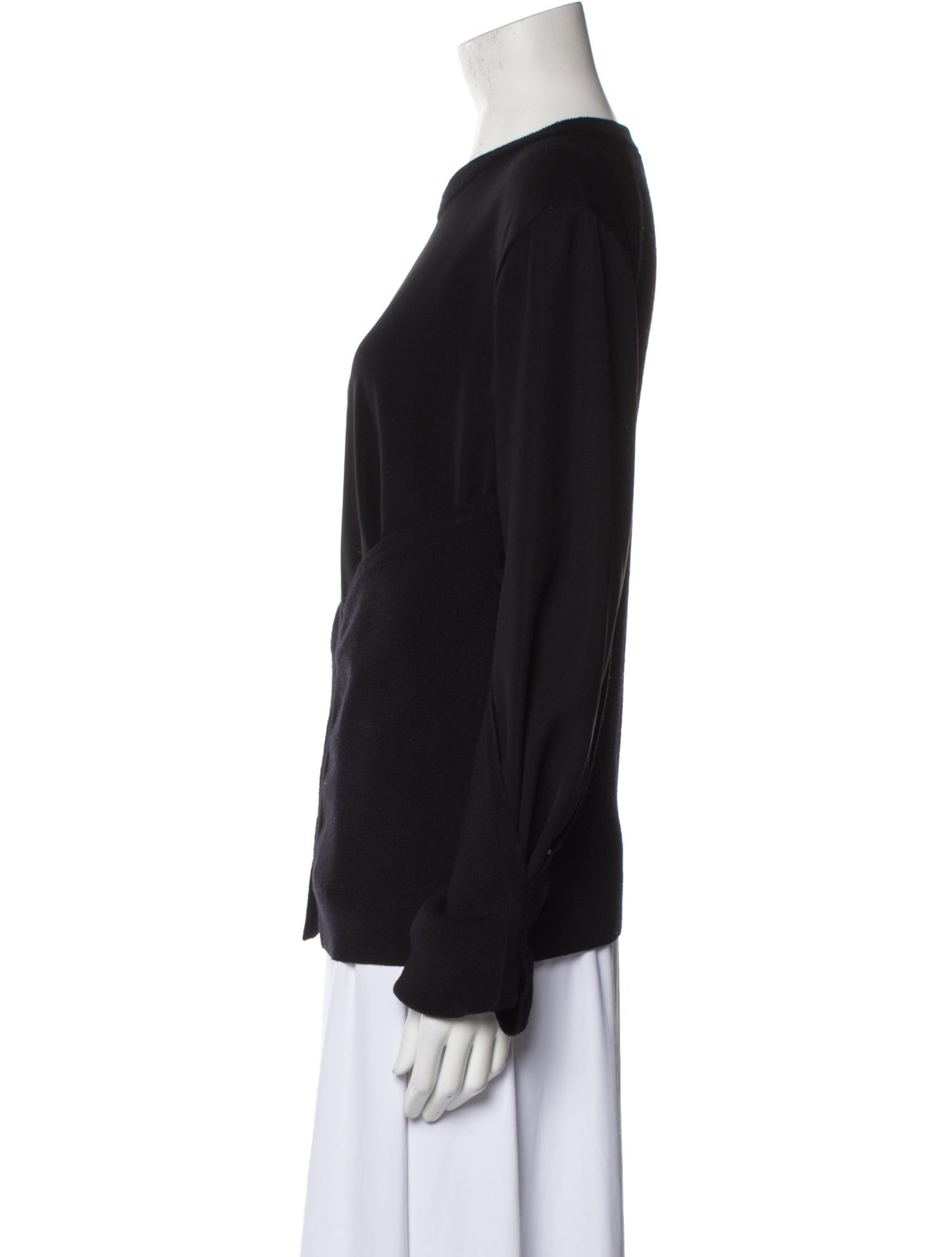 3.1 Phillip Lim Merino Wool Crew Neck Blouse