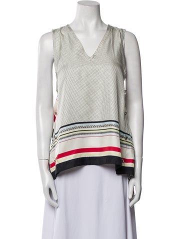 3.1 Phillip Lim Tops Silk Striped Top US 0 | XS