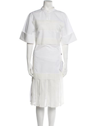 3.1 Phillip Lim Mock Neck Midi Length Dress