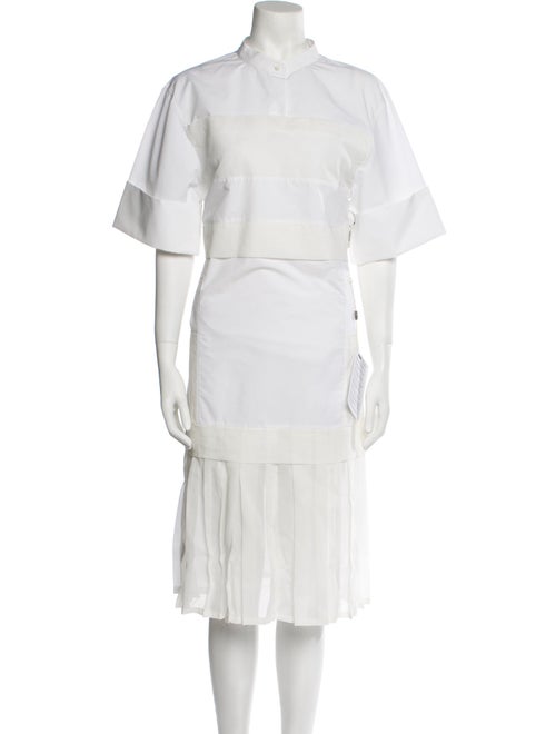 3.1 Phillip Lim Mock Neck Midi Length Dress