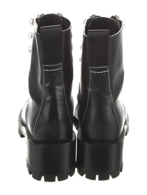 3.1 Phillip Lim Leather Beaded Accents Combat Boots