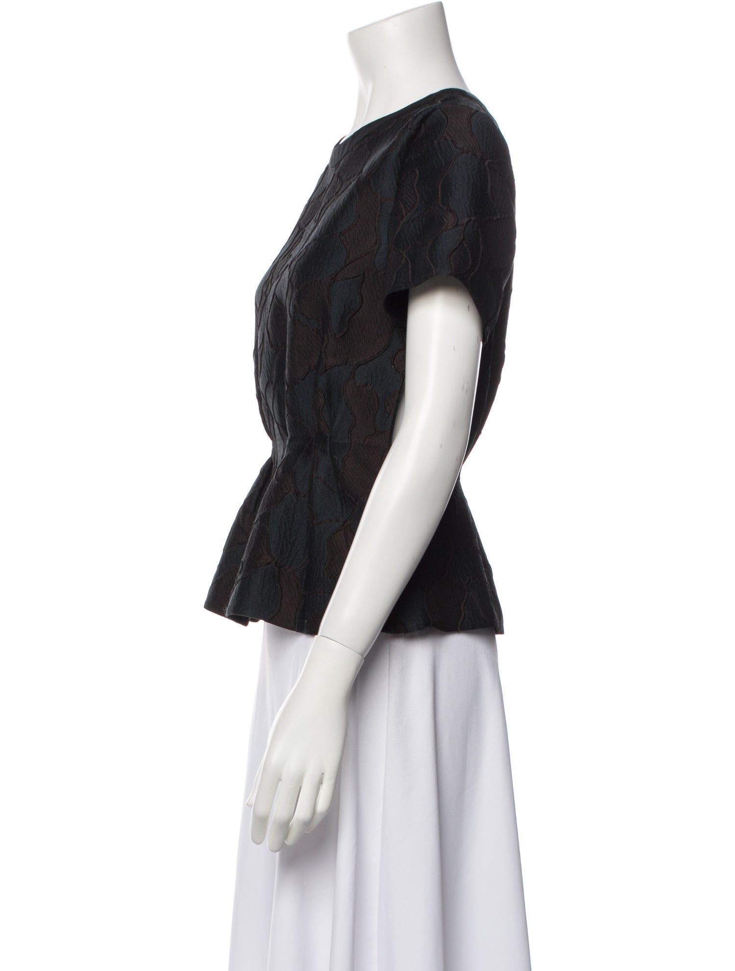 3.1 Phillip Lim Lace Pattern Crew Neck Top