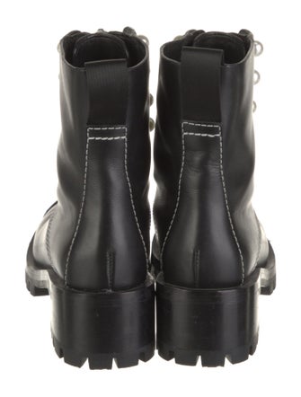 3.1 Phillip Lim Leather Beaded Accents Combat Boots