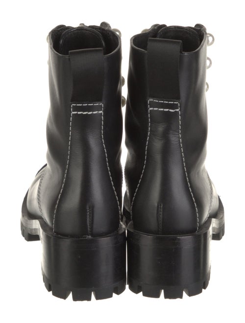 3.1 Phillip Lim Leather Beaded Accents Combat Boots
