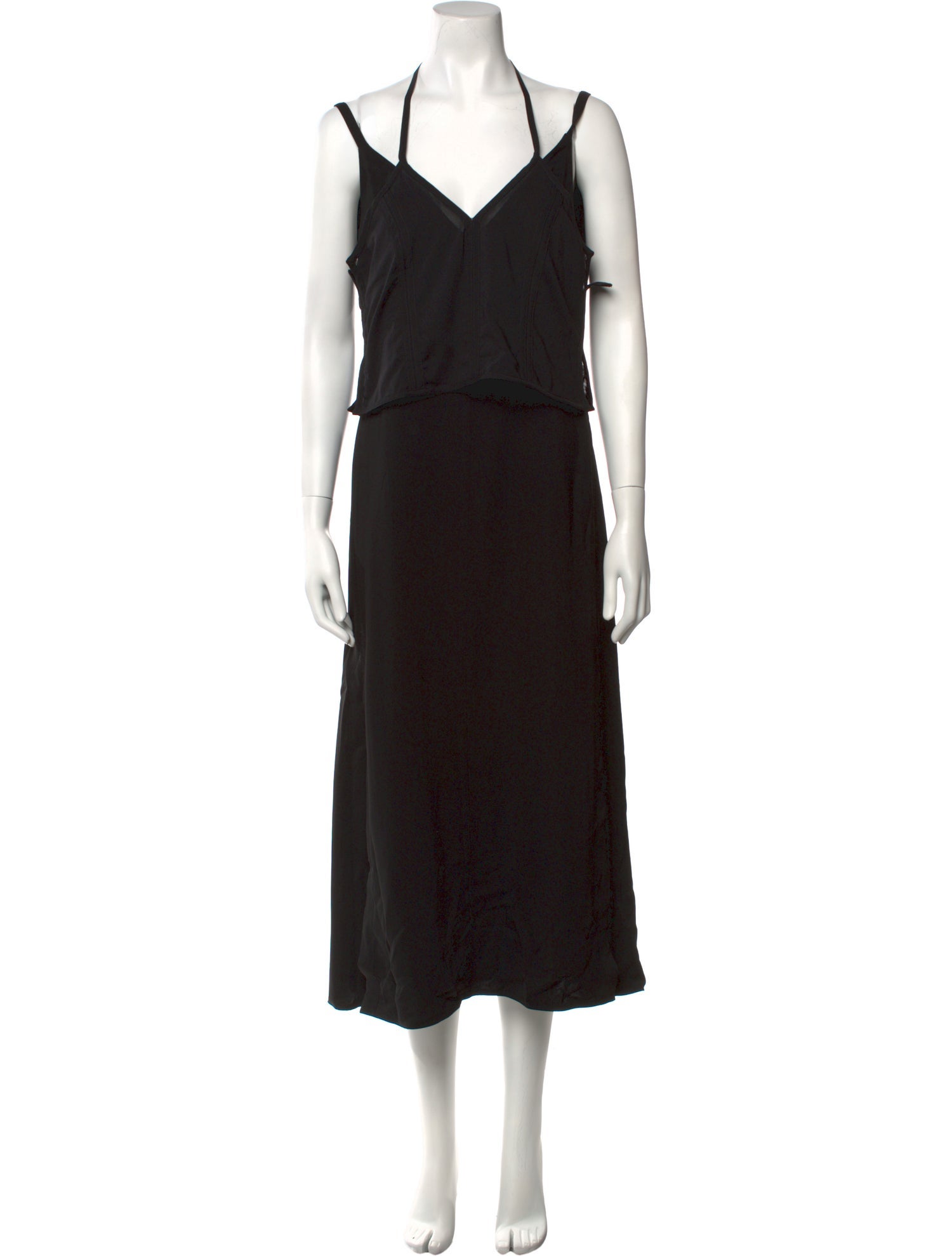 3.1 Phillip Lim V-Neck Midi Length Dress