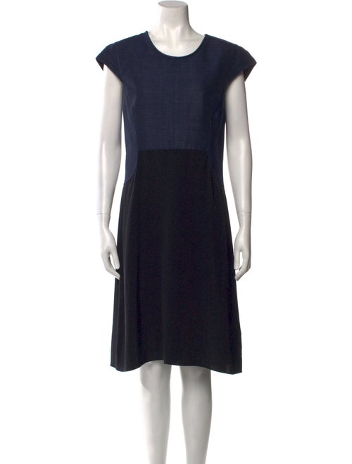 3.1 Phillip Lim Colorblock Pattern Midi Length Dress