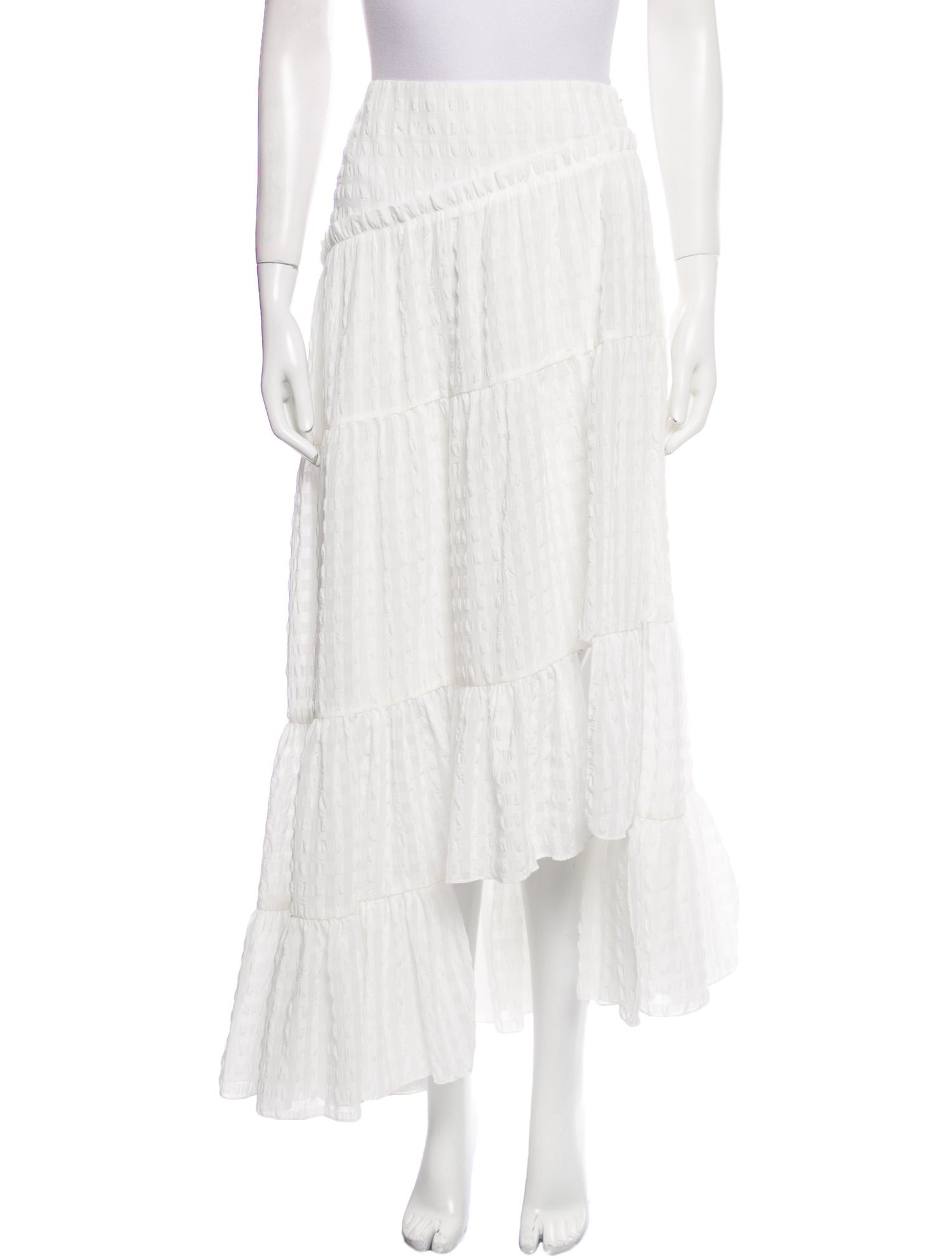 3.1 Phillip Lim Ruffle Embellishment Midi Length Skirt