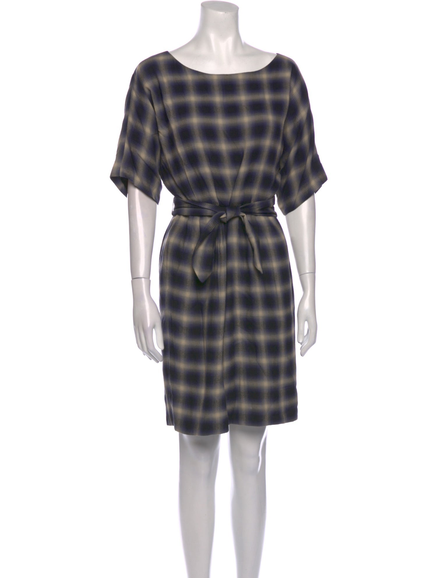 3.1 Phillip Lim Plaid Print Knee-Length Dress