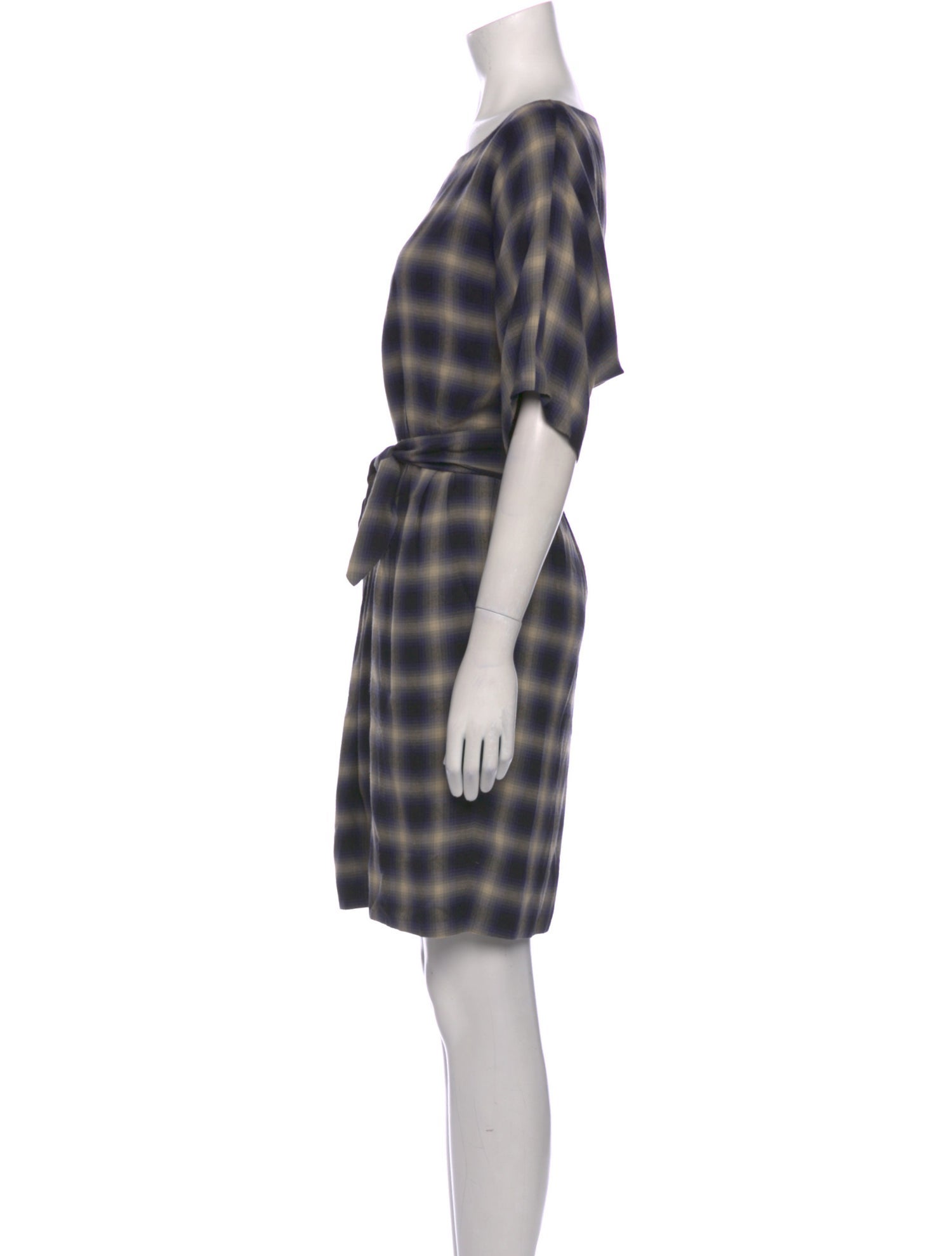 3.1 Phillip Lim Plaid Print Knee-Length Dress