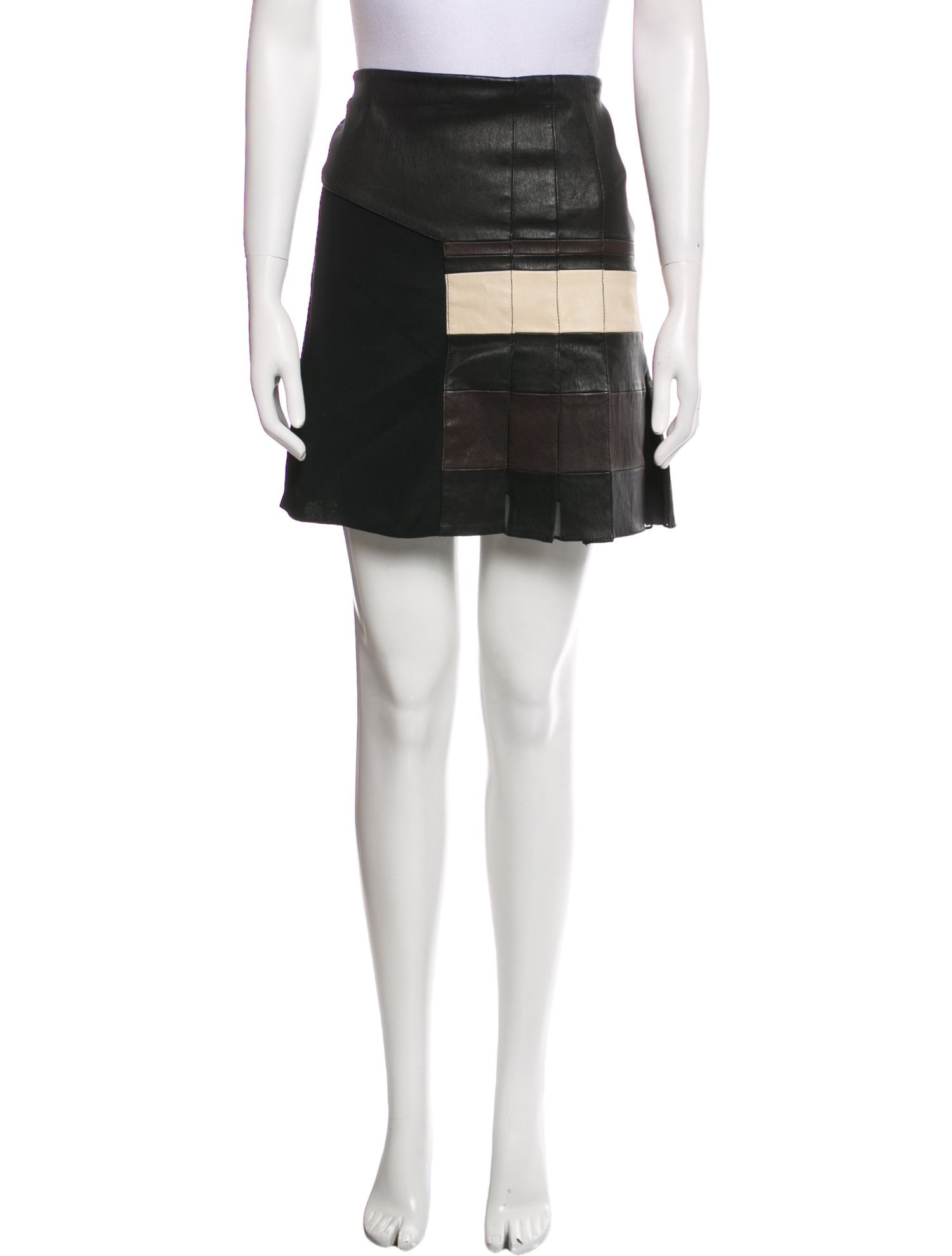 3.1 Phillip Lim Leather Mini Skirt
