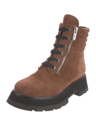 3.1 Phillip Lim Suede Combat Boots