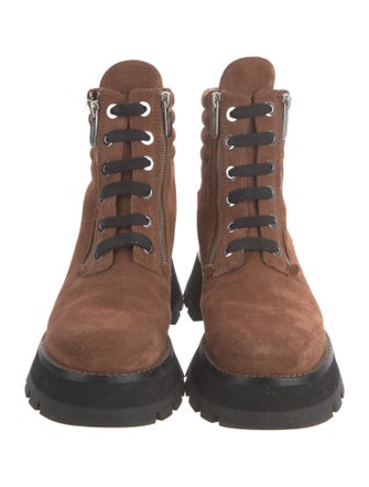 3.1 Phillip Lim Suede Combat Boots