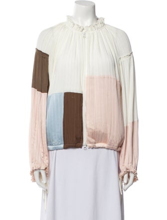 3.1 Phillip Lim Colorblock Pattern Jacket